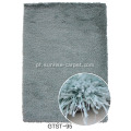 Polyester Elastic &amp; 1200D Silk Shaggy Carpet / Rug Cor liso